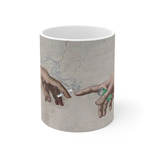 Taza de Cerámica "Manuelángel Inspirado" – Arte, Cafeína y Existencialismo Matutino