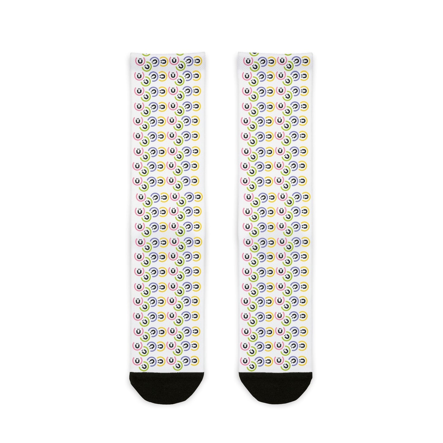 Calcetines deportivos con estampados coloridos, divertidos y elegantes