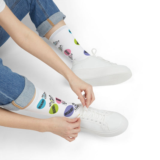 Calcetines de moda con sublimación, un regalo único para amigos amantes de la diversión, imprescindibles para festivales, ropa acogedora para el hogar, calcetines con diseño vibrante.