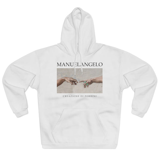 Hoodie "MANUELANGELO" – Para Amantes del Arte con Frío Existencial