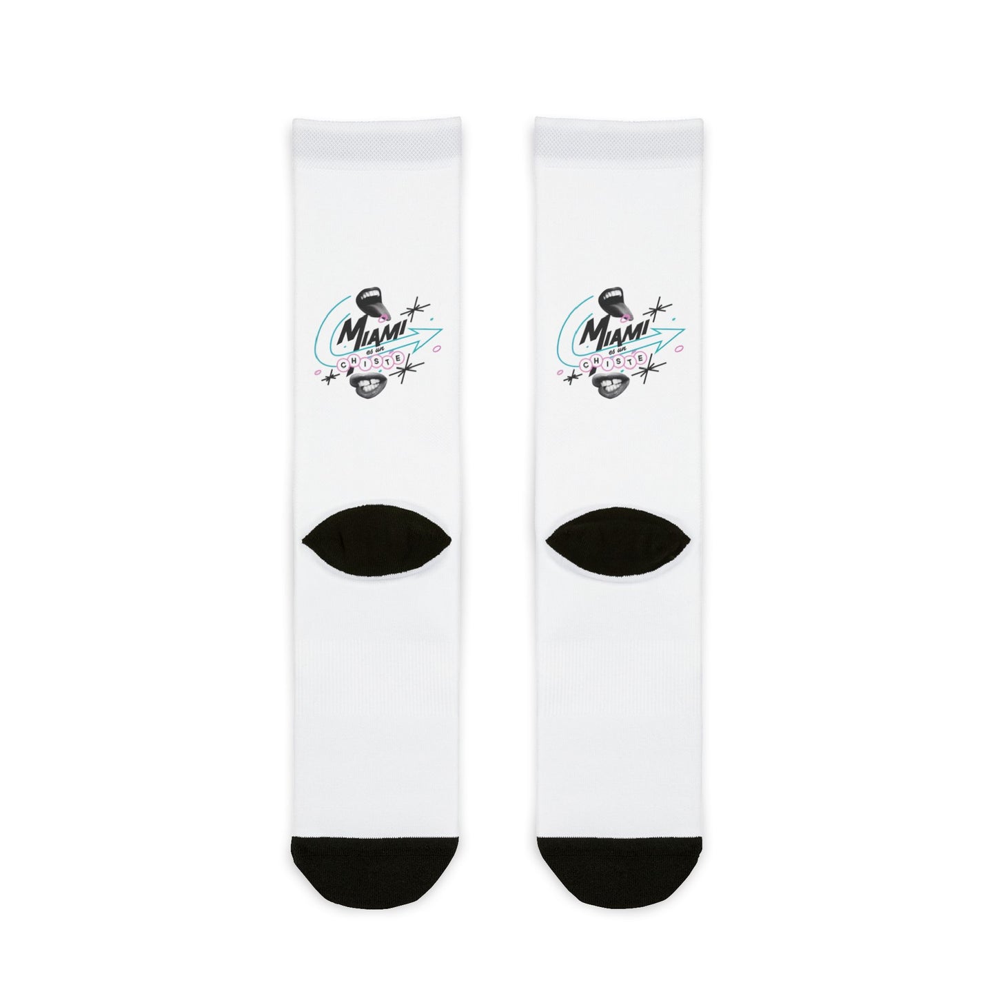 Calcetines de sublimación inspirados en Miami: estilo retro para una diversión informal