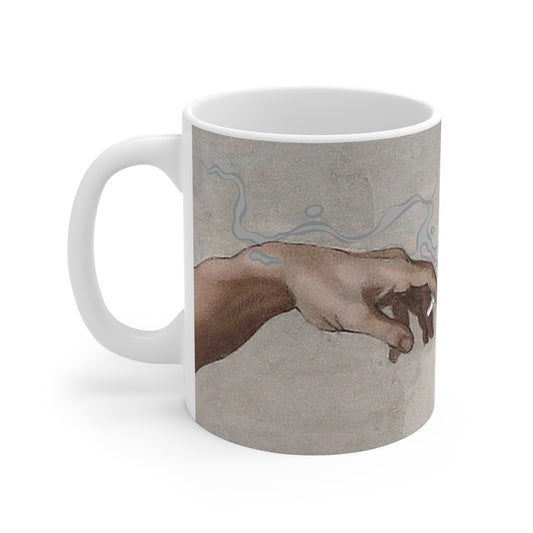 Taza de Cerámica "Manuelángel Inspirado" – Arte, Cafeína y Existencialismo Matutino