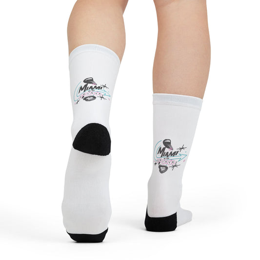 Calcetines de sublimación inspirados en Miami: estilo retro para una diversión informal