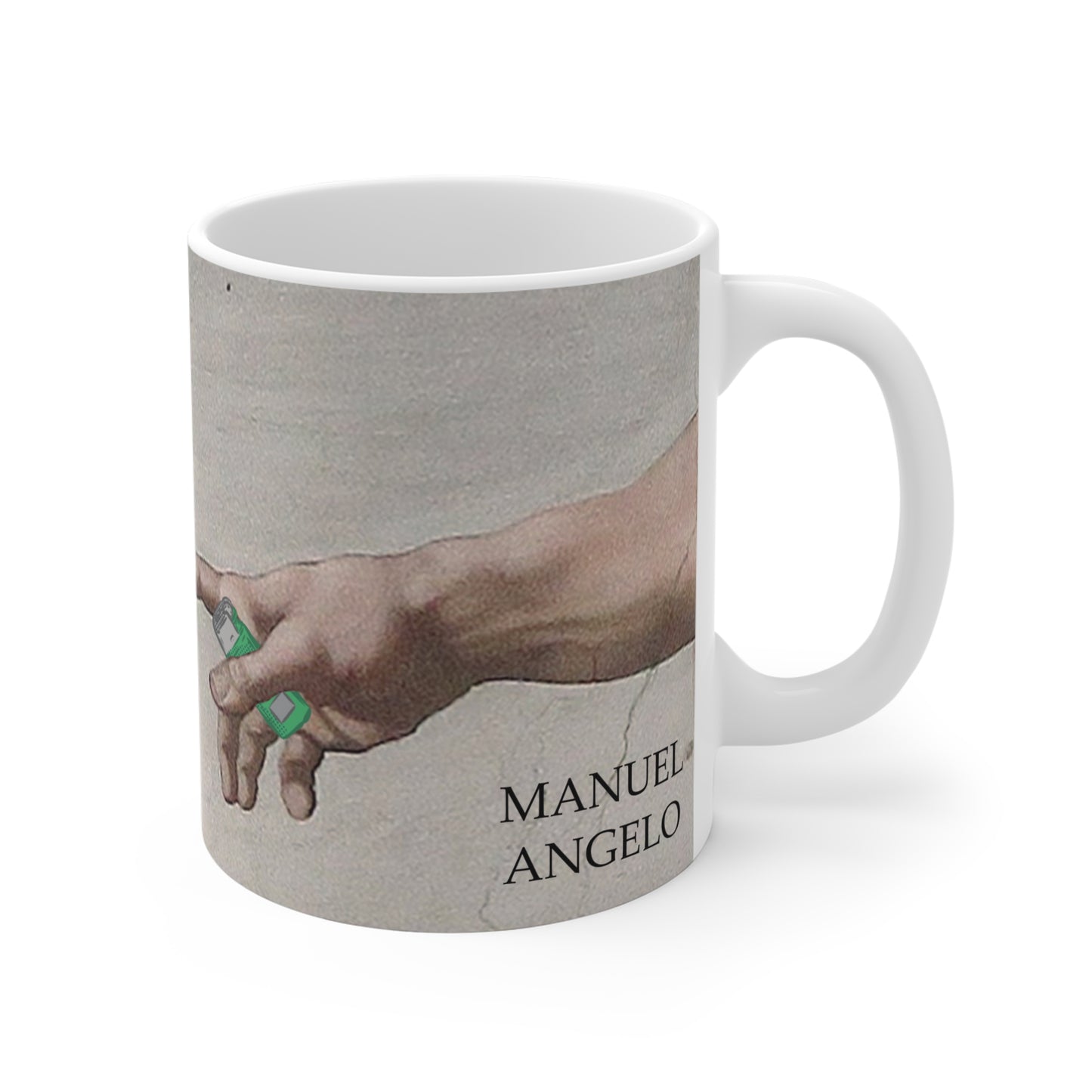 Taza de Cerámica "Manuelángel Inspirado" – Arte, Cafeína y Existencialismo Matutino