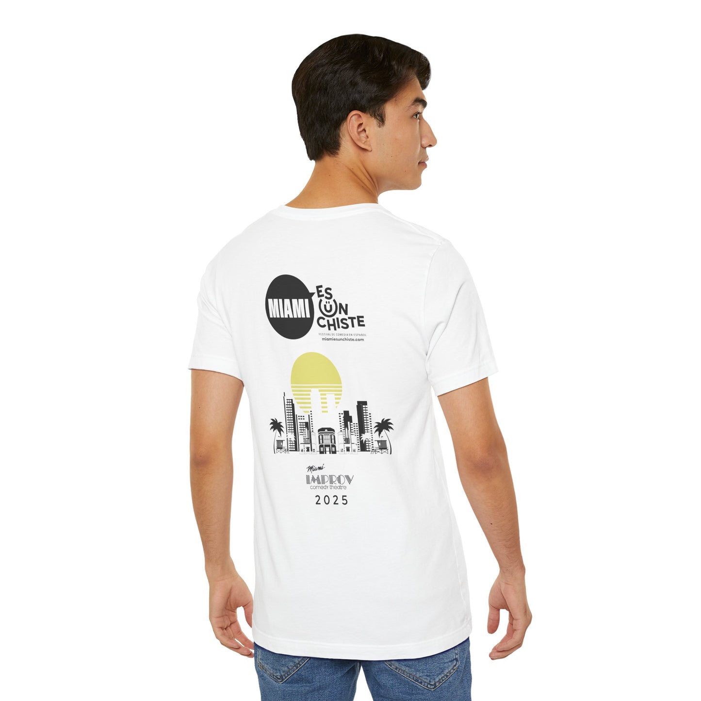 Camiseta Unisex Jersey – Skyline “Miami Es Un Chiste”