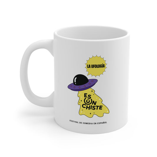 Colorful Ceramic Coffee Mug #Taza Cerámica – “La Ufología Es Un Chiste”
