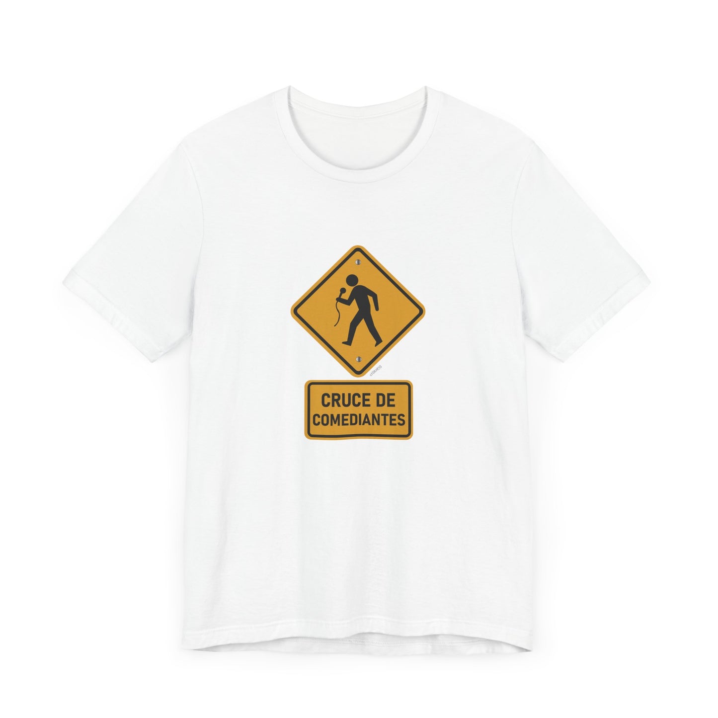 T-shirt “Cruce de Comediantes” – Cuidado con el remate
