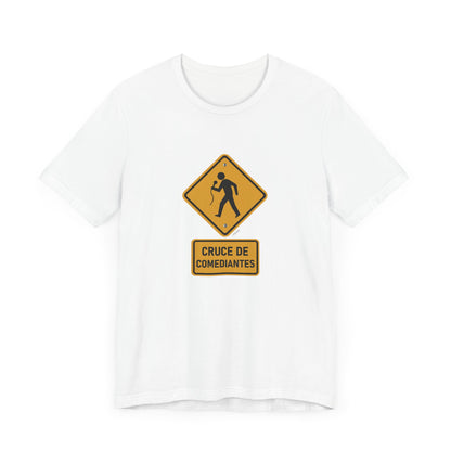 T-shirt “Cruce de Comediantes” – Cuidado con el remate
