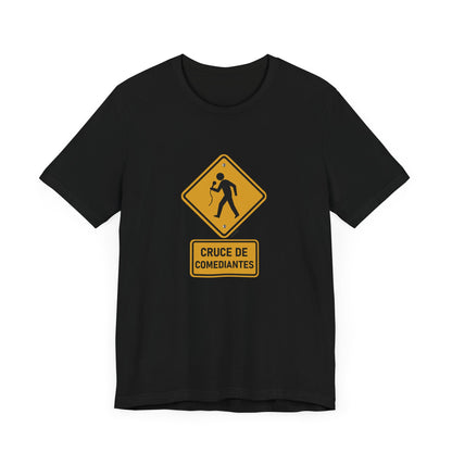 T-shirt “Cruce de Comediantes” – Cuidado con el remate
