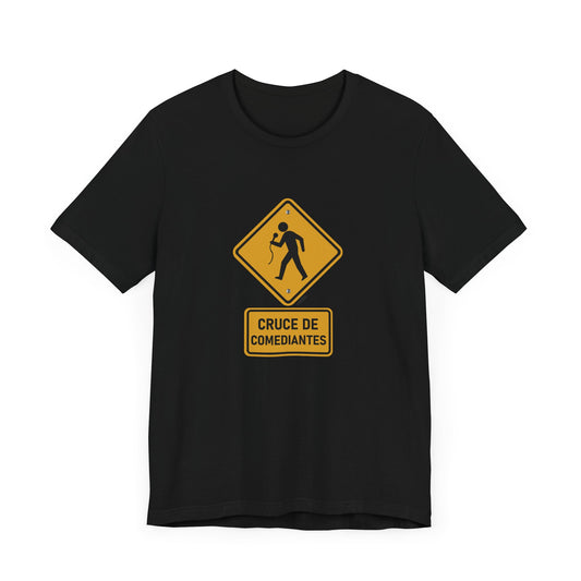 T-shirt “Cruce de Comediantes” – Cuidado con el remate
