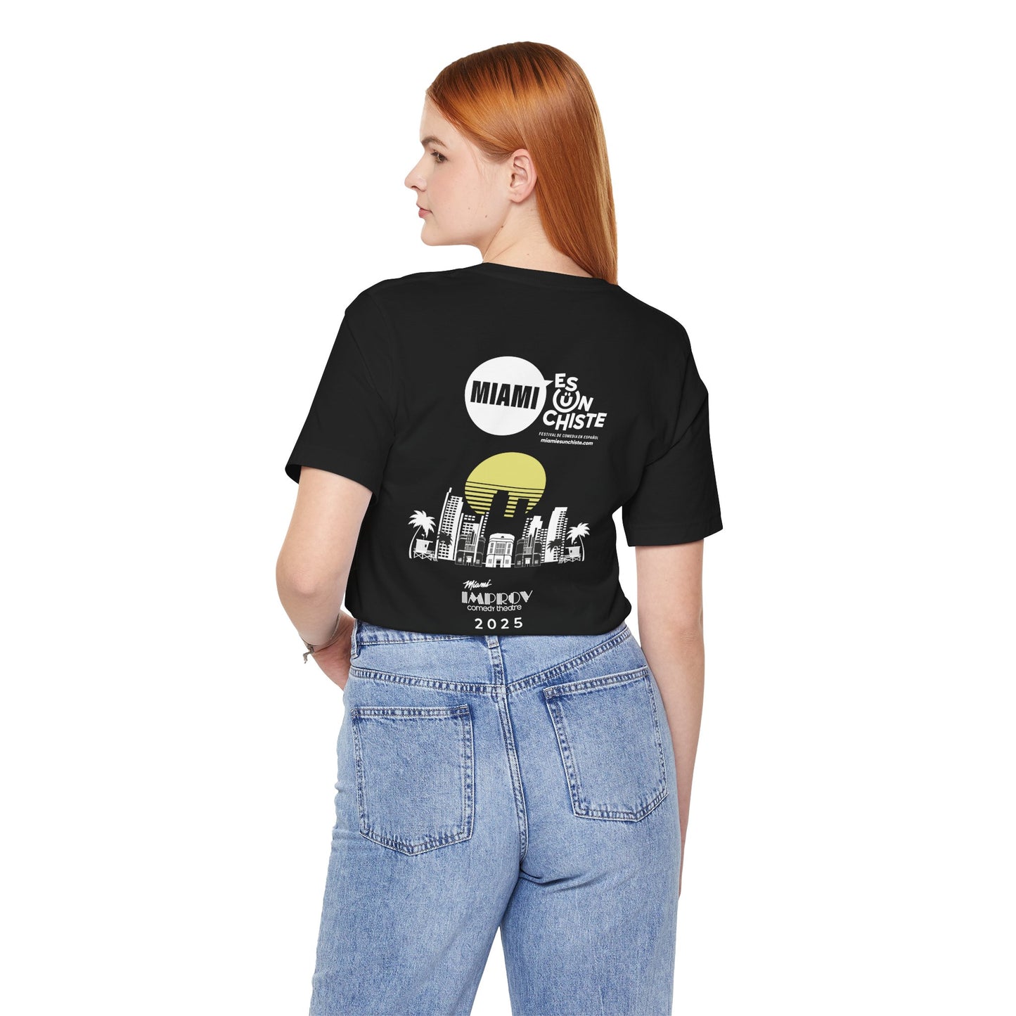 Camiseta Unisex Jersey – Skyline “Miami Es Un Chiste”
