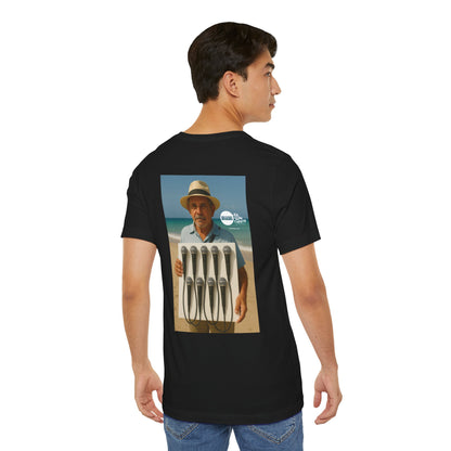 Camiseta Unisex Festival – Humor Playero “Micrófonos a la venta”