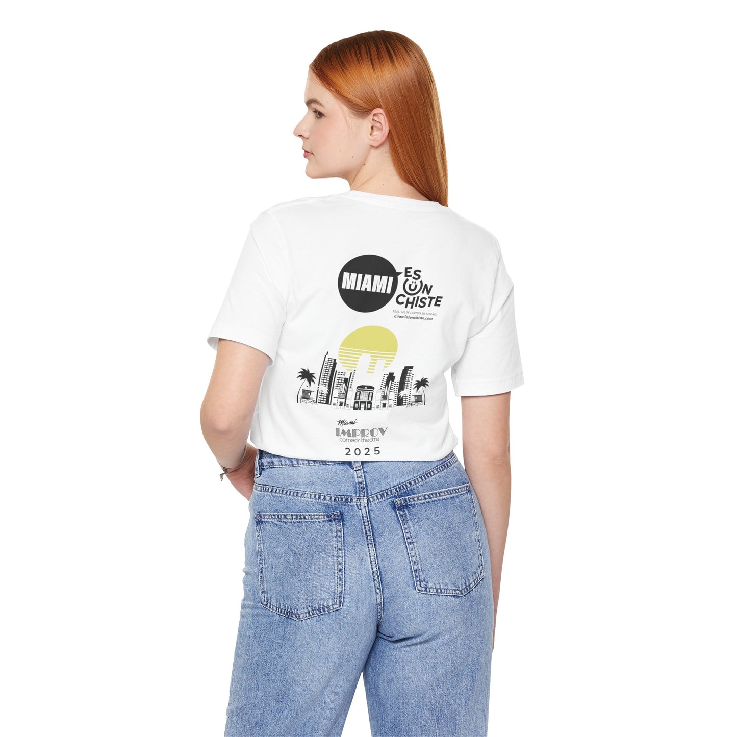 Camiseta Unisex Jersey – Skyline “Miami Es Un Chiste”

