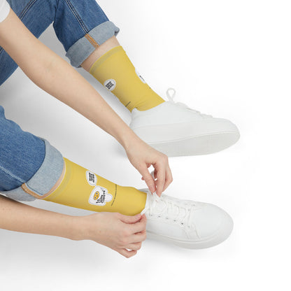 Calcetines amarillos alegres: diseño divertido y original para el día a día.