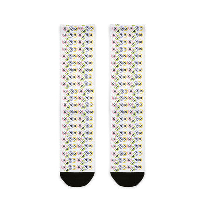 Calcetines deportivos con estampados coloridos, divertidos y elegantes