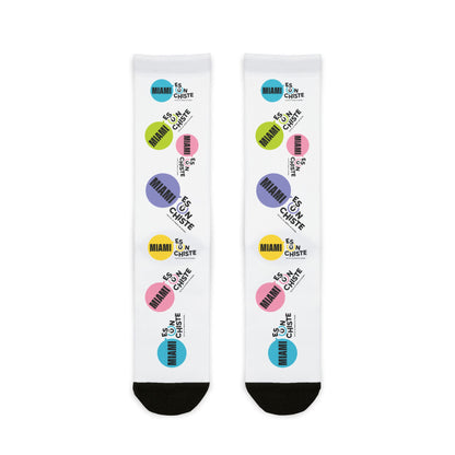 Calcetines de moda con sublimación, un regalo único para amigos amantes de la diversión, imprescindibles para festivales, ropa acogedora para el hogar, calcetines con diseño vibrante.