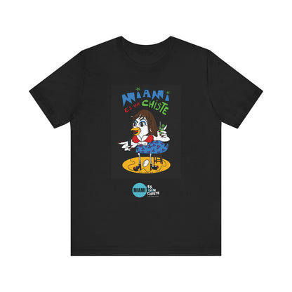 Camiseta Unisex Jersey – Gallina con Flow “Miami Es Un Chiste”