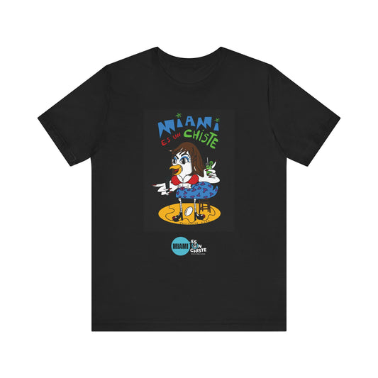 Camiseta Unisex Jersey – Gallina con Flow “Miami Es Un Chiste”