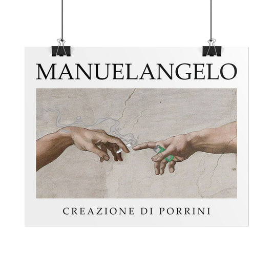 Póster “MANUELANGELO – Creazione di Porrini”
