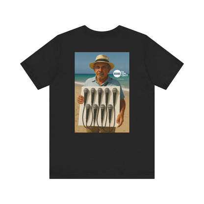 Camiseta Unisex Festival – Humor Playero “Micrófonos a la venta”