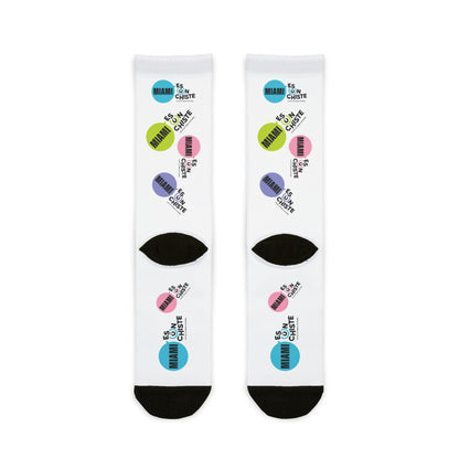 Calcetines de moda con sublimación, un regalo único para amigos amantes de la diversión, imprescindibles para festivales, ropa acogedora para el hogar, calcetines con diseño vibrante.