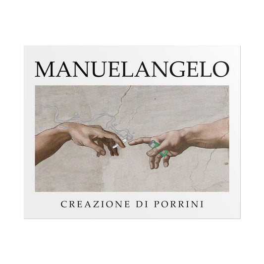 Póster “MANUELANGELO – Creazione di Porrini”
