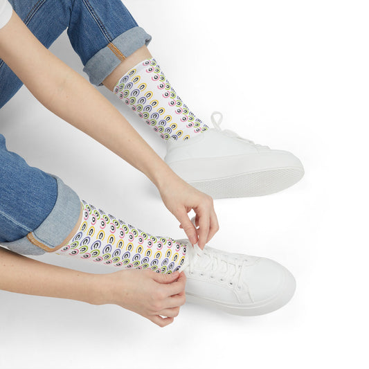 Calcetines deportivos con estampados coloridos, divertidos y elegantes