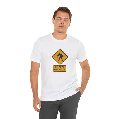 T-shirt “Cruce de Comediantes” – Cuidado con el remate
