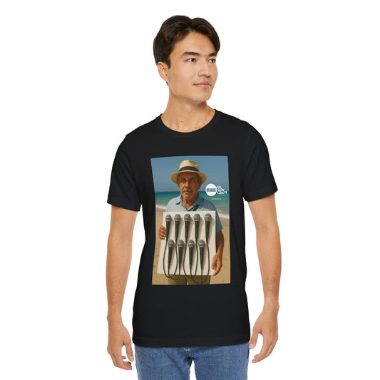 Camiseta Unisex Festival – Humor Playero “Micrófonos a la venta”