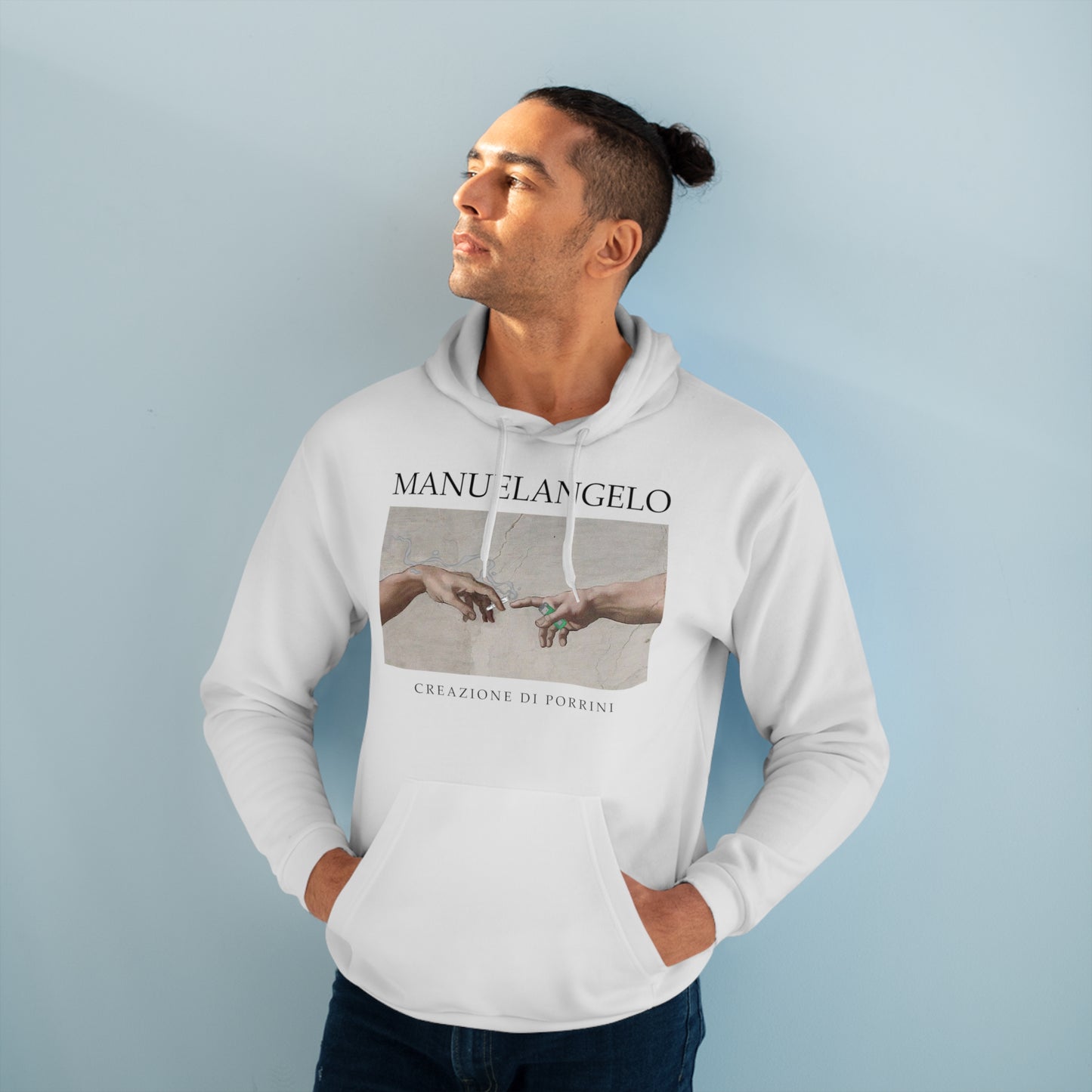 Hoodie "MANUELANGELO" – Para Amantes del Arte con Frío Existencial
