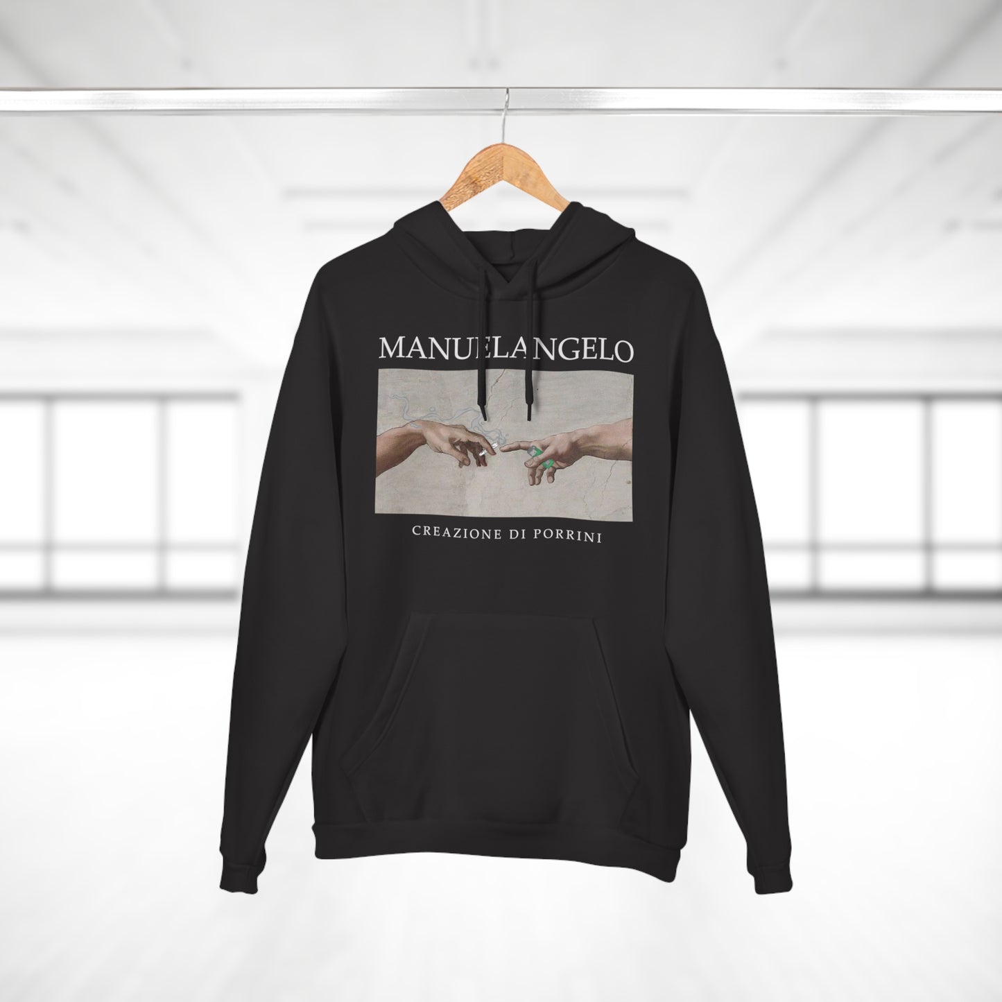 Hoodie "MANUELANGELO" – Para Amantes del Arte con Frío Existencial