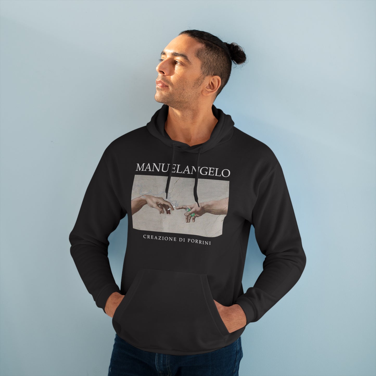 Hoodie "MANUELANGELO" – Para Amantes del Arte con Frío Existencial