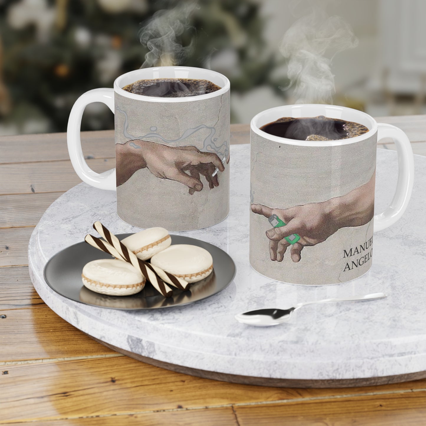 Taza de Cerámica "Manuelángel Inspirado" – Arte, Cafeína y Existencialismo Matutino
