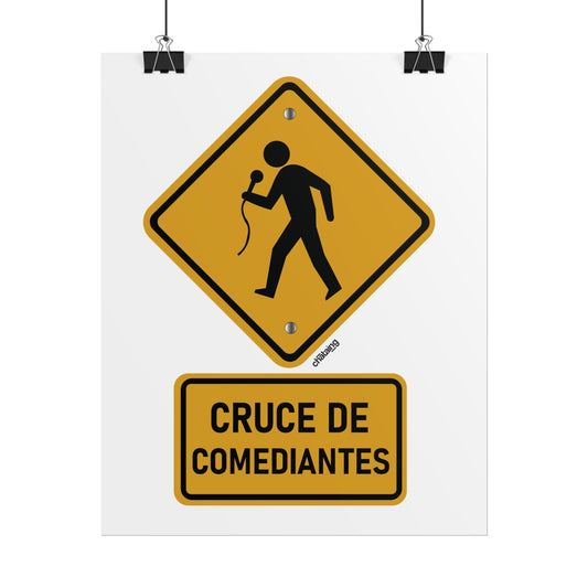 Póster Decorativo – “Cruce de Comediantes”
