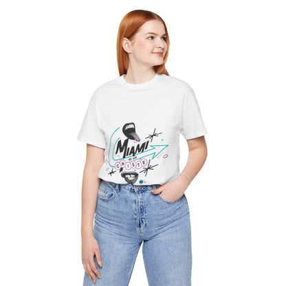 "T-shirt 'Miami Vice… pero versión comedia'"