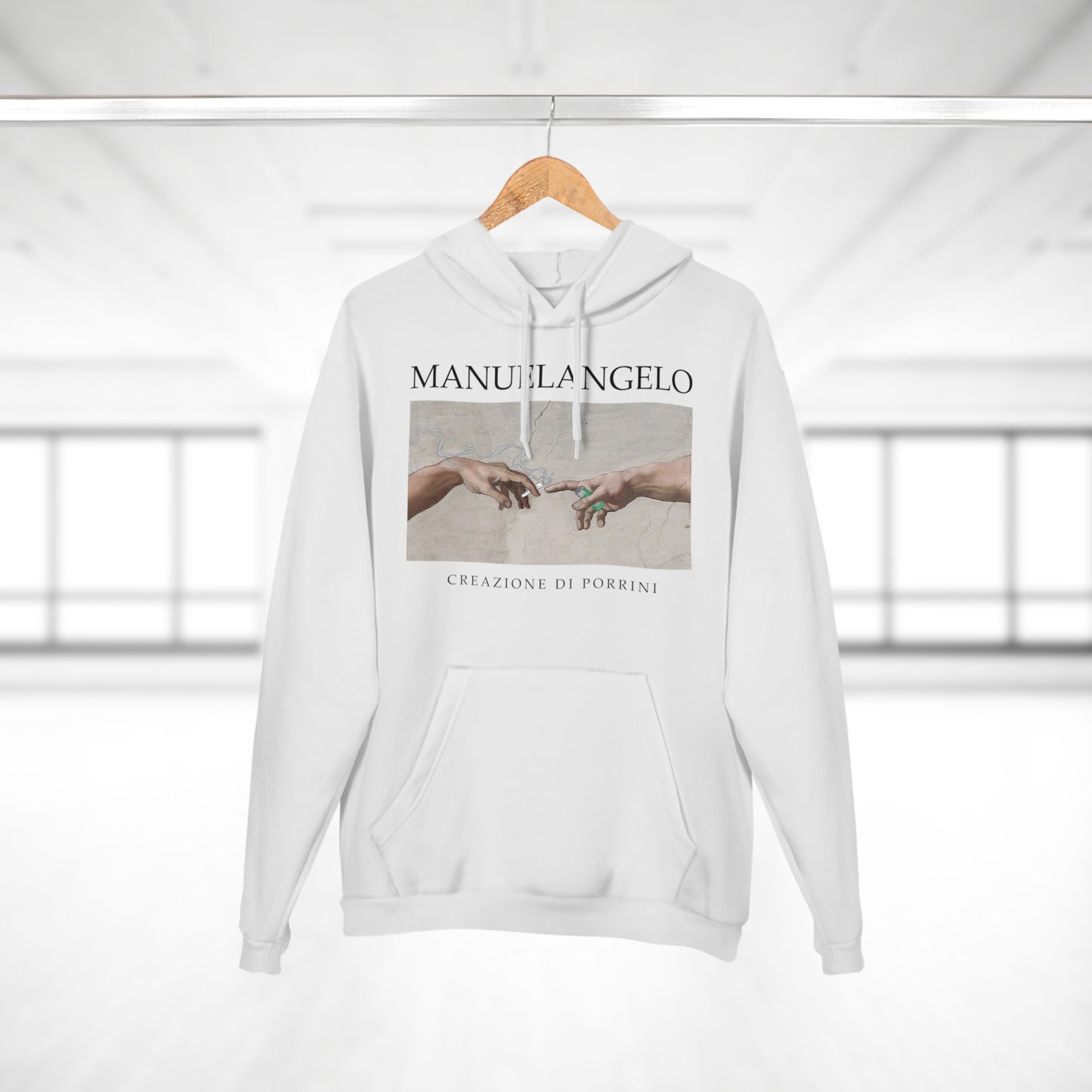 Hoodie "MANUELANGELO" – Para Amantes del Arte con Frío Existencial
